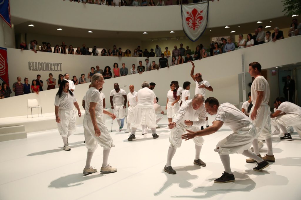 Primitive Games, performance, 1 hour at Guggenheim Museum, New York NY, 21 June 2018. Photo by Paula Court.