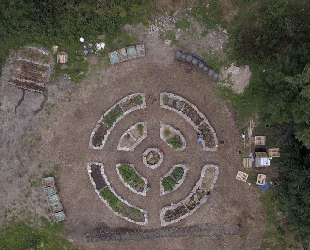 Shabazz Community Garden site at Malcolm X Memorial Foundation as seen from above, via MXMF